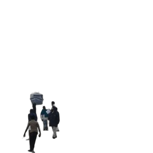 umbrella, hat, staff, robot transparent PNG cut-out