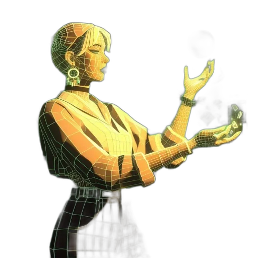 robot, staff, dress, jewelry transparent PNG cut-out