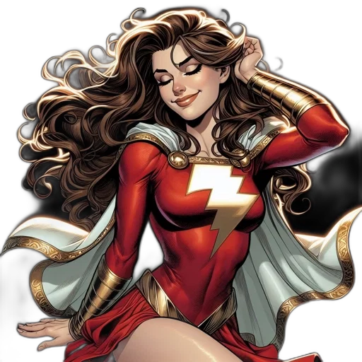 comic book art, concept art, cartoon, female transparent PNG cut-out