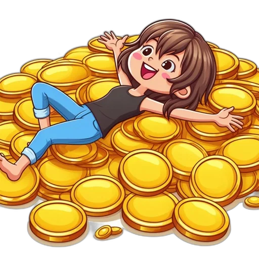 cartoon, concept art, 3d render, golden transparent PNG cut-out