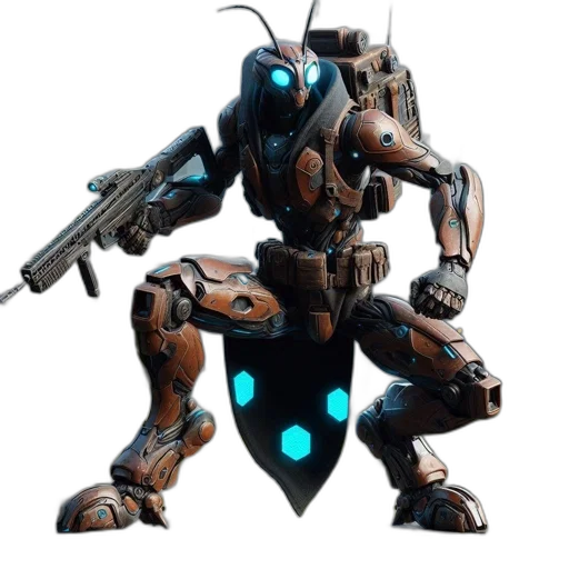 robot, weapon, animal, creature transparent PNG cut-out