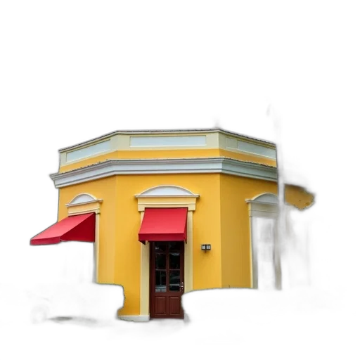 building, food, staff, umbrella transparent PNG cut-out