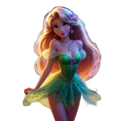 dress, fantasy art, concept art, 3d render transparent PNG cut-out