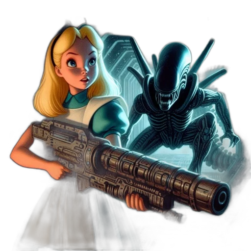 weapon, robot, sword, concept art transparent PNG cut-out