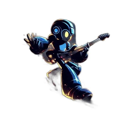 robot, weapon, staff, concept art transparent PNG cut-out