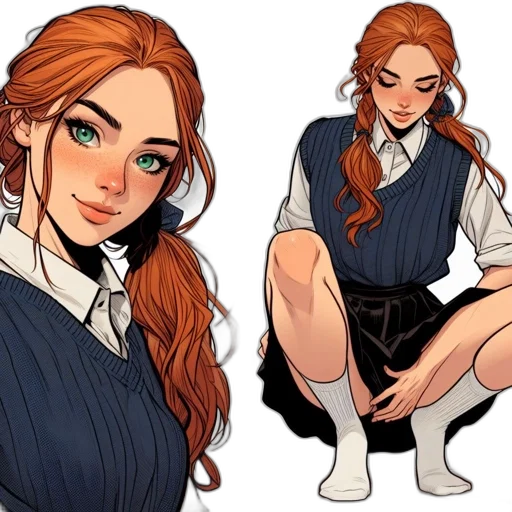 dress, comic book art, concept art, fantasy art transparent PNG cut-out