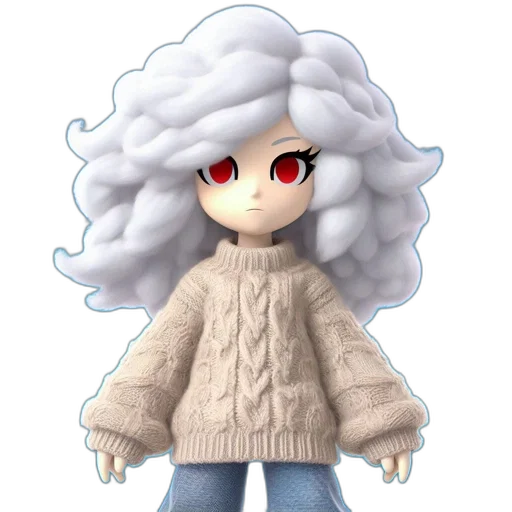 hair, jacket, creature, hat transparent PNG cut-out