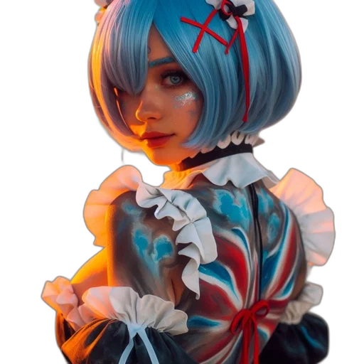 robot, staff, mask, dress transparent PNG cut-out
