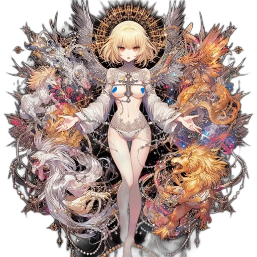 fantasy art, concept art, pixel art, anime transparent PNG cut-out