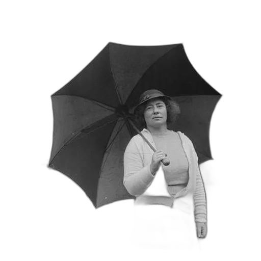 umbrella, hat, staff, jacket transparent PNG cut-out