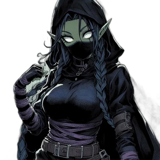 mask, staff, comic book art, concept art transparent PNG cut-out