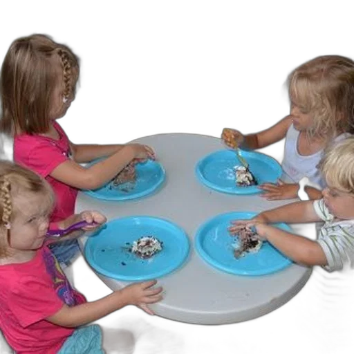 food, four, children, enjoy transparent PNG cut-out