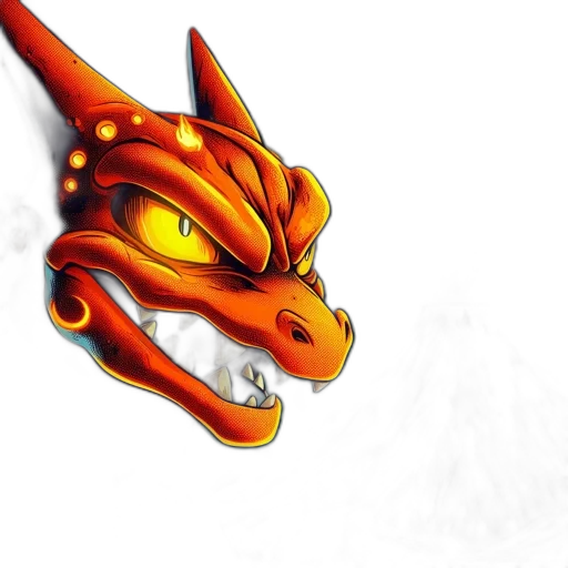 dragon, mask, staff, creature transparent PNG cut-out