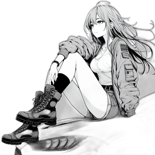 jacket, shoes, weapon, robot transparent PNG cut-out