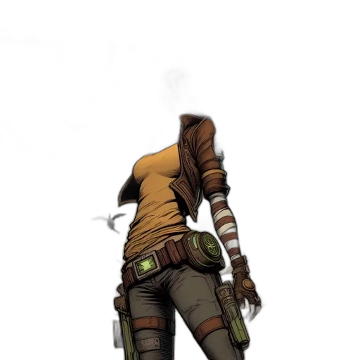 jacket, weapon, staff, sword transparent PNG cut-out