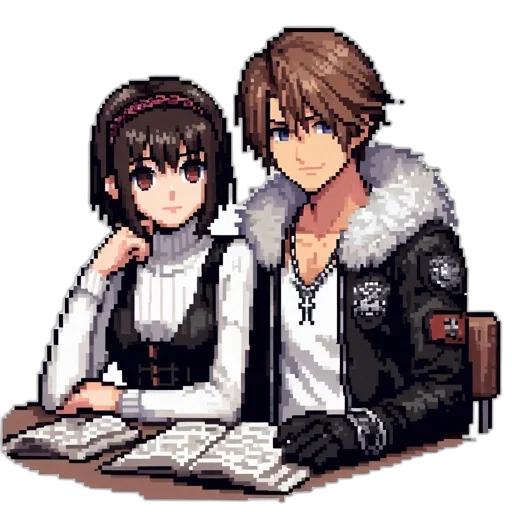 jacket, staff, furniture, pixel art transparent PNG cut-out