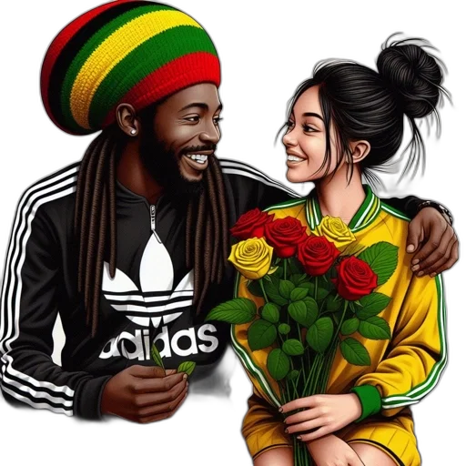 flower, photorealistic, cartoon, comic book art transparent PNG cut-out