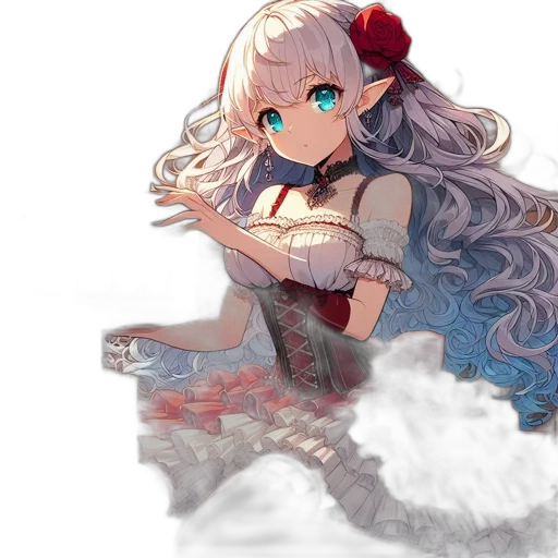 dress, dragon, crown, weapon transparent PNG cut-out