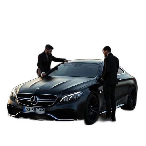 car, 3d render, concept art, photorealistic transparent PNG cut-out