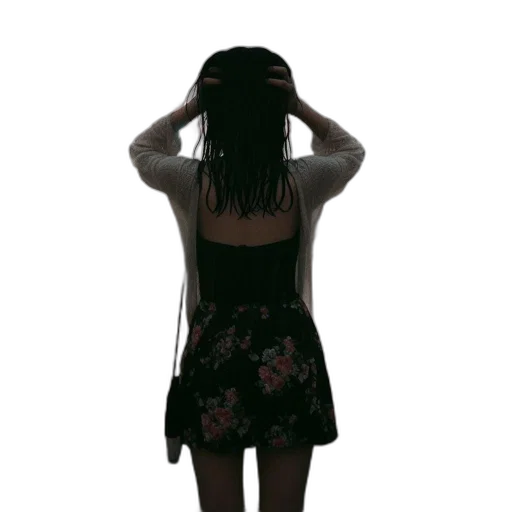 dress, jacket, hat, staff transparent PNG cut-out