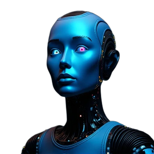 robot, face, creature, animal transparent PNG cut-out