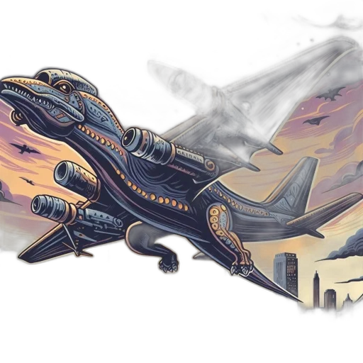 dragon, concept art, fantasy art, watercolor transparent PNG cut-out