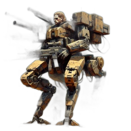 robot, weapon, concept art, fantasy art transparent PNG cut-out