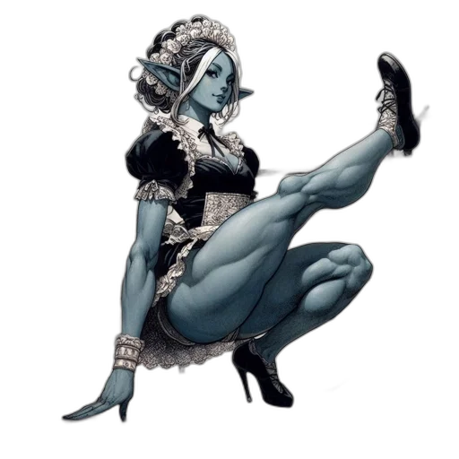 dress, staff, concept art, fantasy art transparent PNG cut-out