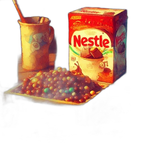 food, 3d render, photorealistic, retro transparent PNG cut-out
