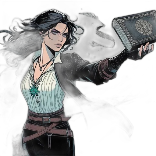 staff, fantasy art, concept art, comic book art transparent PNG cut-out
