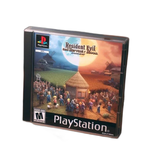 playstation, game, case, featuring transparent PNG cut-out