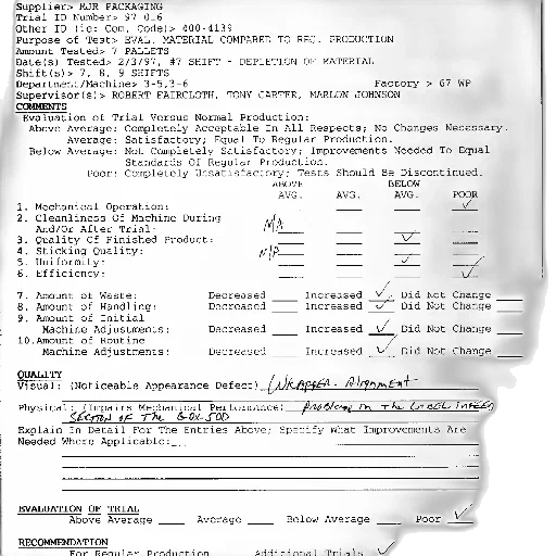 document, titled, evaluation, trial transparent PNG cut-out