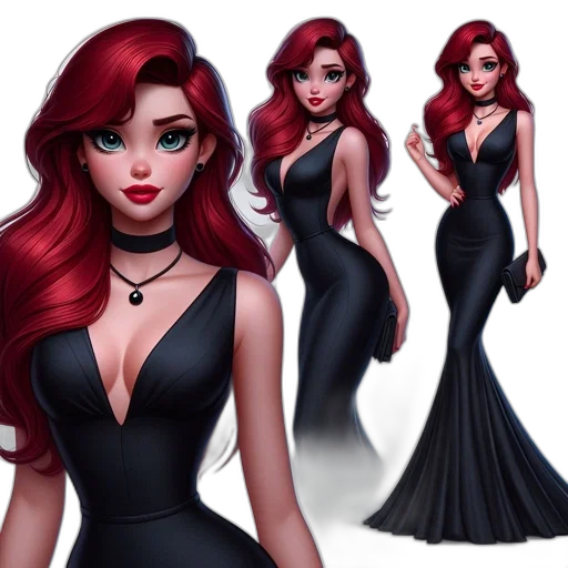 dress, concept art, fantasy art, cartoon transparent PNG cut-out