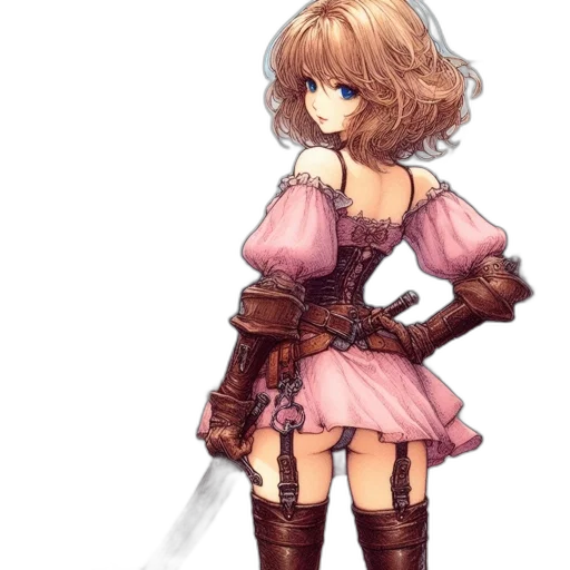 dress, staff, weapon, sword transparent PNG cut-out