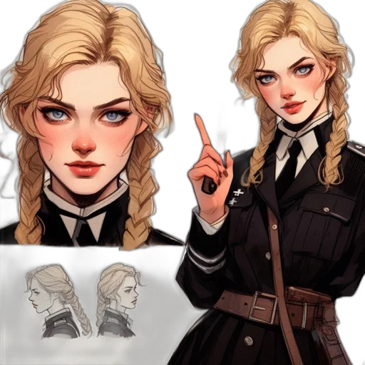 jacket, staff, concept art, fantasy art transparent PNG cut-out