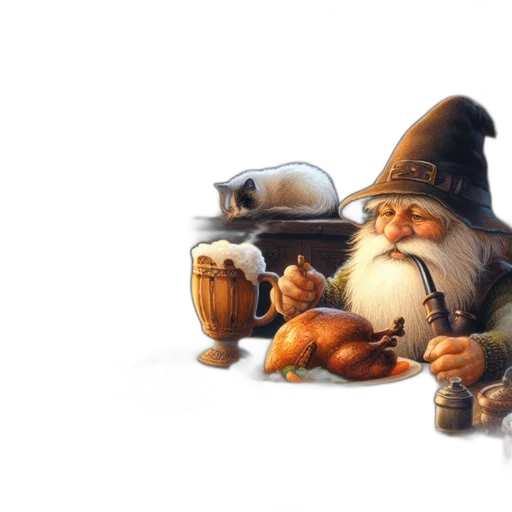 food, hat, concept art, 3d render transparent PNG cut-out