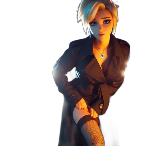 jacket, dress, robot, staff transparent PNG cut-out