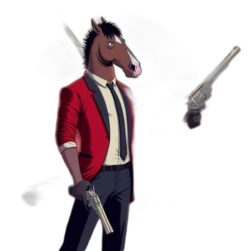staff, jacket, weapon, animal transparent PNG cut-out