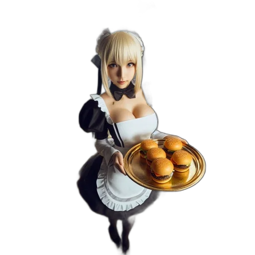 food, dress, robot, 3d render transparent PNG cut-out
