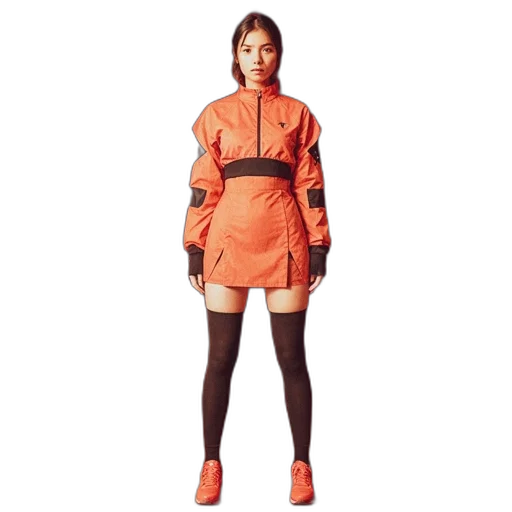 jacket, dress, cyberpunk, concept art transparent PNG cut-out