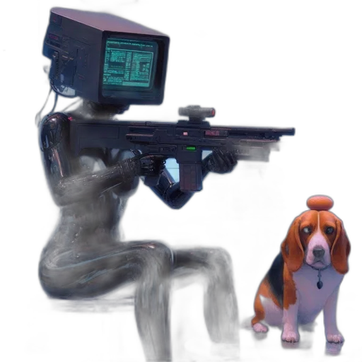 robot, weapon, animal, staff transparent PNG cut-out