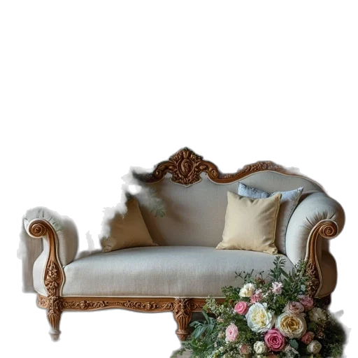 furniture, crown, staff, 3d render transparent PNG cut-out