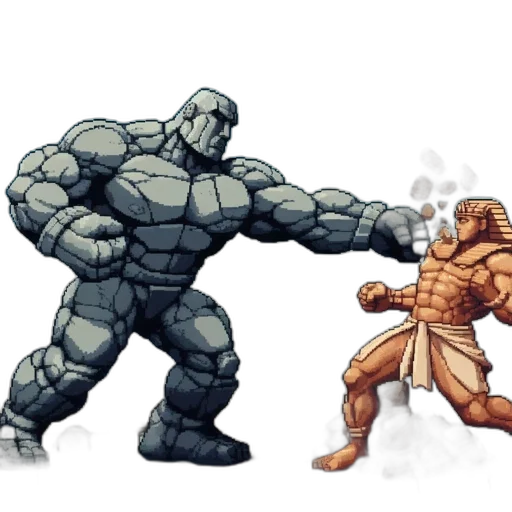 pixel art, concept art, comic book art, fantasy art transparent PNG cut-out