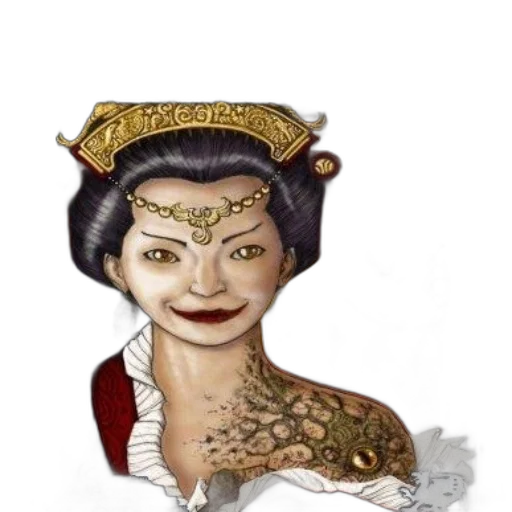 crown, jewelry, staff, face transparent PNG cut-out