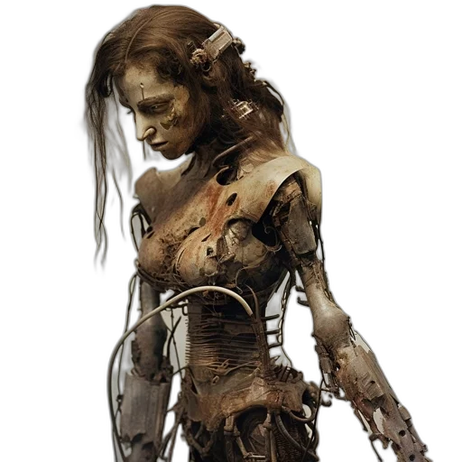 robot, dress, creature, concept art transparent PNG cut-out