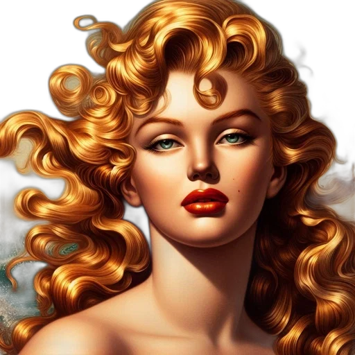 hair, face, photorealistic, fantasy art transparent PNG cut-out