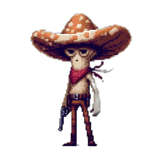 hat, staff, weapon, robot transparent PNG cut-out
