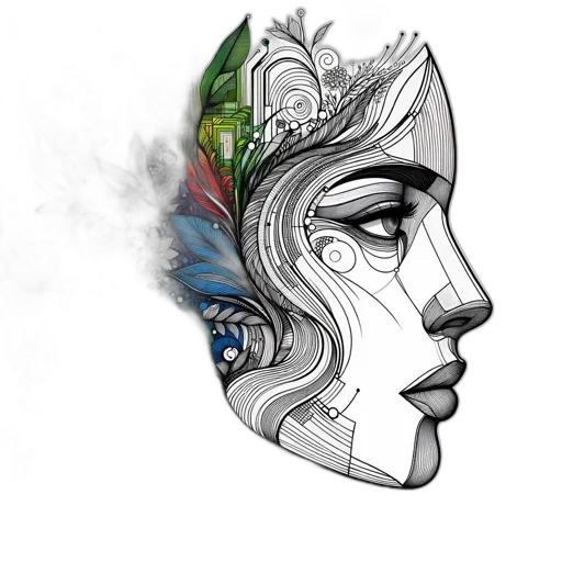 mask, face, crown, robot transparent PNG cut-out