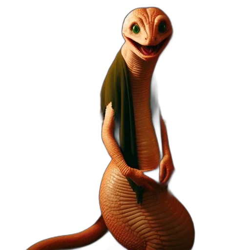 animal, creature, dragon, staff transparent PNG cut-out