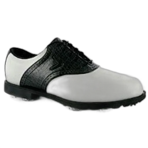 shoes, black, white, golf transparent PNG cut-out